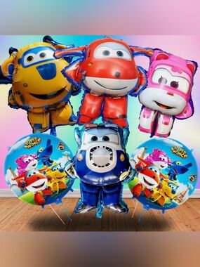 Super wings foil ballon set of 6